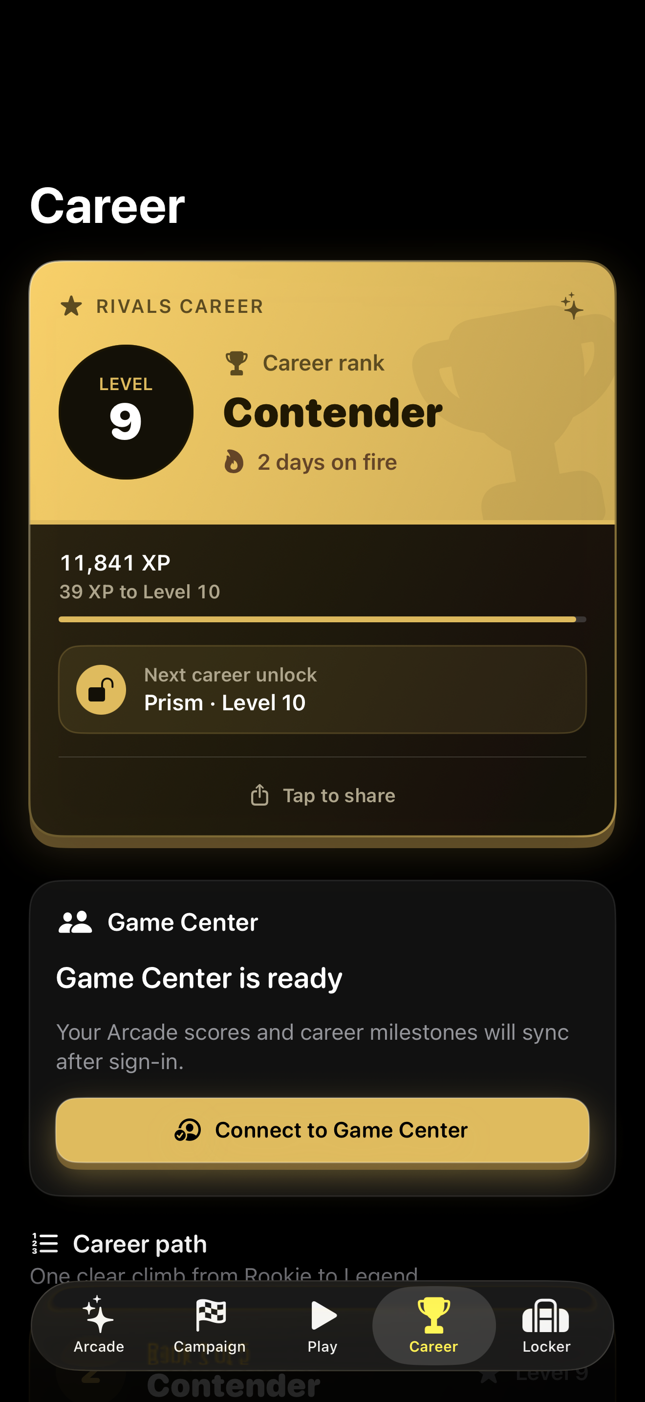build your career screen